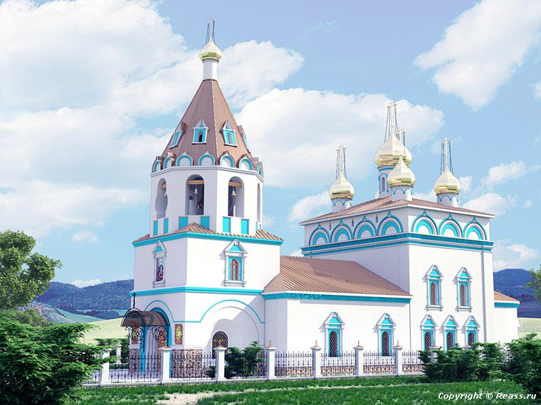 Забайкалье. Церковь Успения Пресвятой Богородицы в селе Калинино
